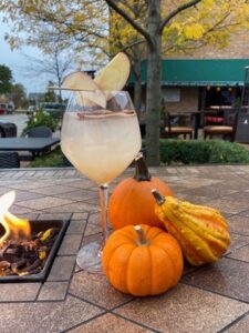 Cocktail with a Fall Decoration